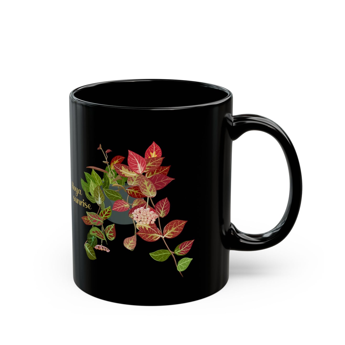 Hoya Sunrise Plant Lover Mug - Black