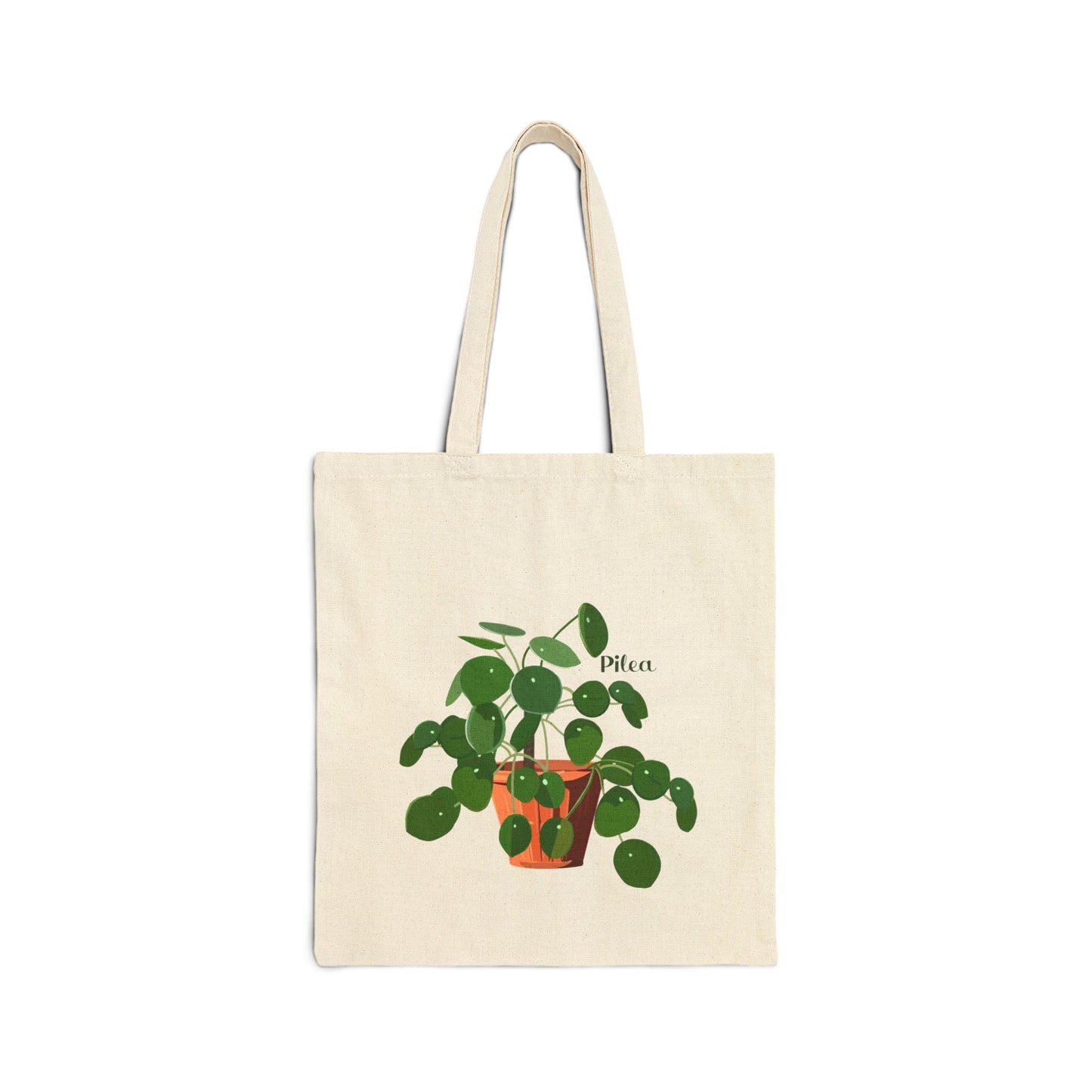 Pilea Peperomioides "Chinese Money Plant" Canvas Tote Bag