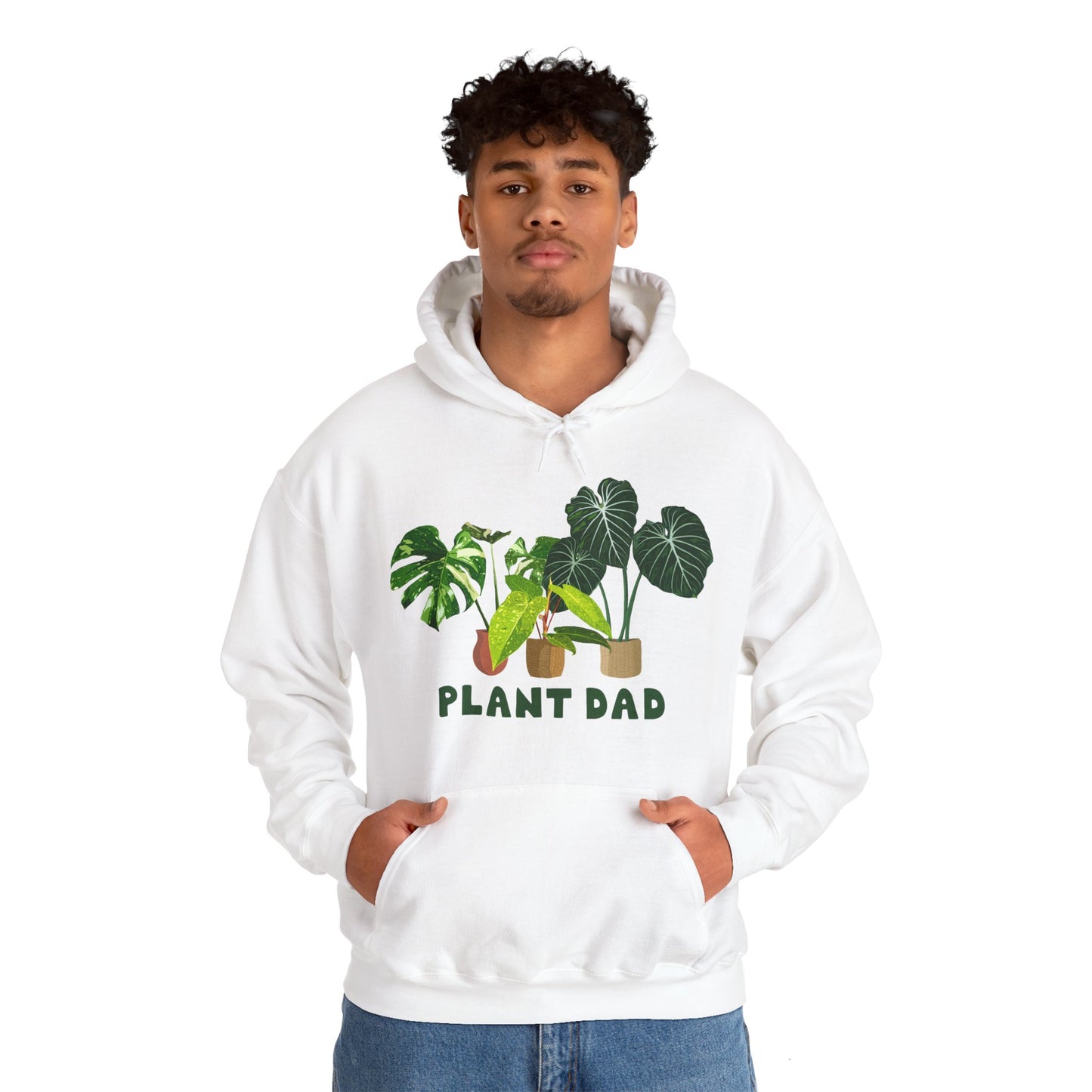 Plant Dad Hoodie - White