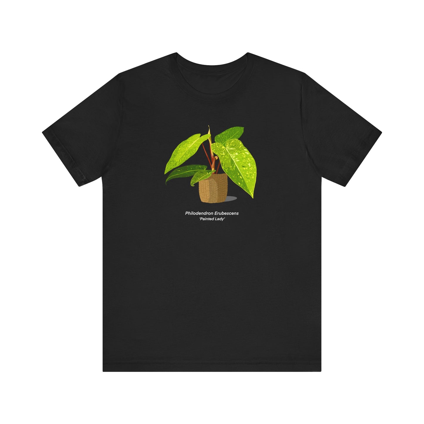 Philodendron Painted Lady Plant Lover T-Shirt - Black