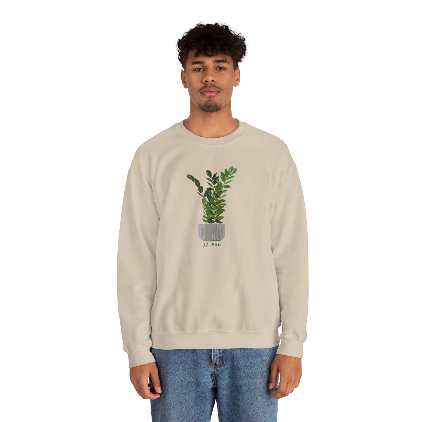 ZZ Plant Crewneck Sweatshirt - Beige