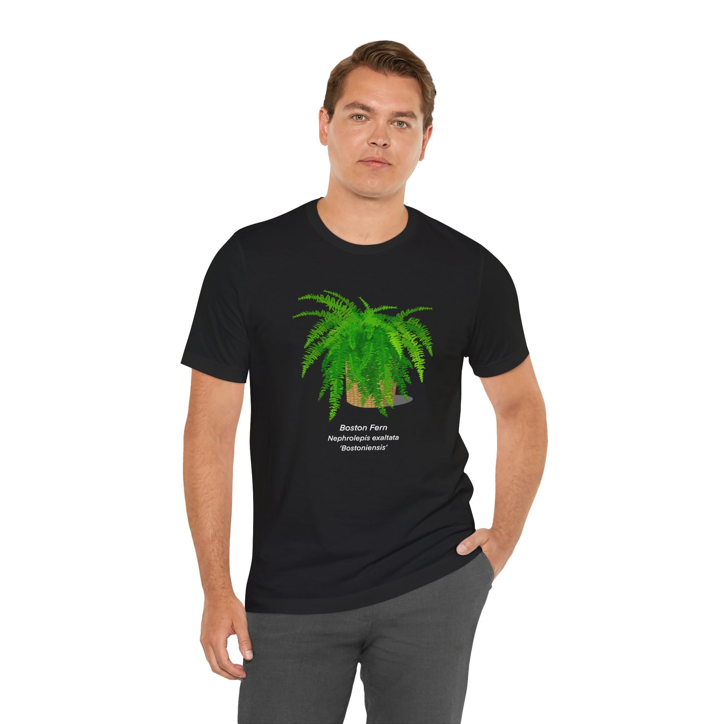 Boston Fern Plant Lover T-Shirt - Black