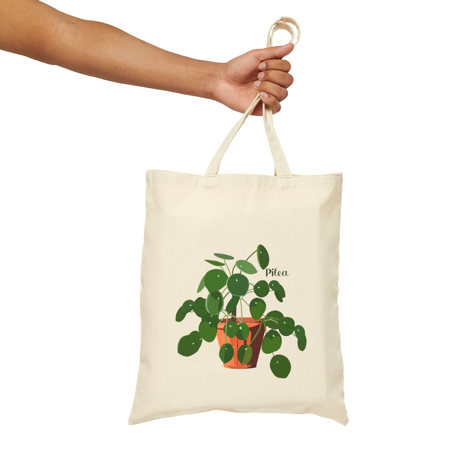 Pilea Peperomioides "Chinese Money Plant" Canvas Tote Bag