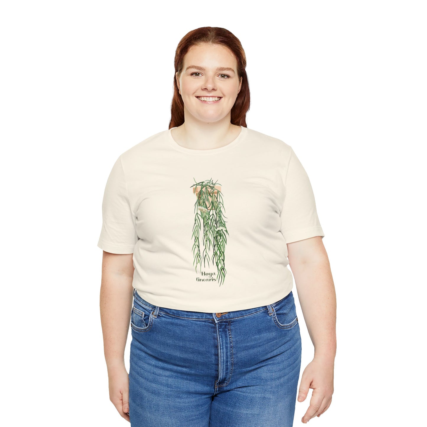 Hoya Linearis Plant Lover T-Shirt - White, Natural, Black