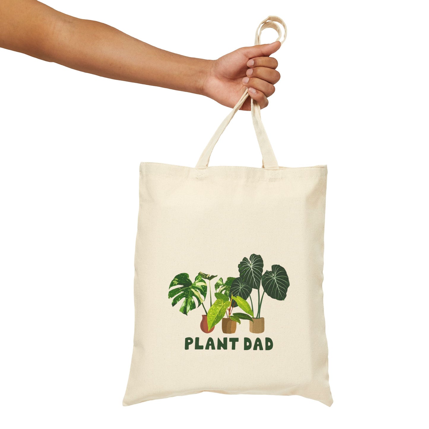 Plant Dad Canvas Tote Bag