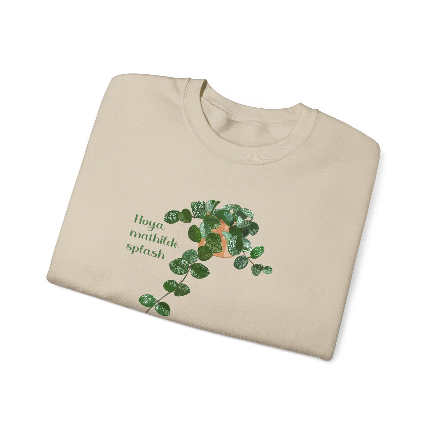 Hoya Mathilde Splash Plant Lover Crewneck Sweatshirt - Beige