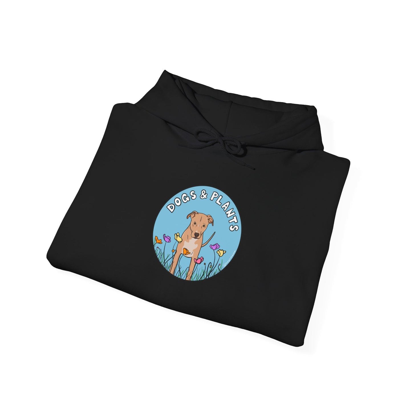 Dogs & Plants Hoodie for Rescue Dog & Plant Lovers - Black