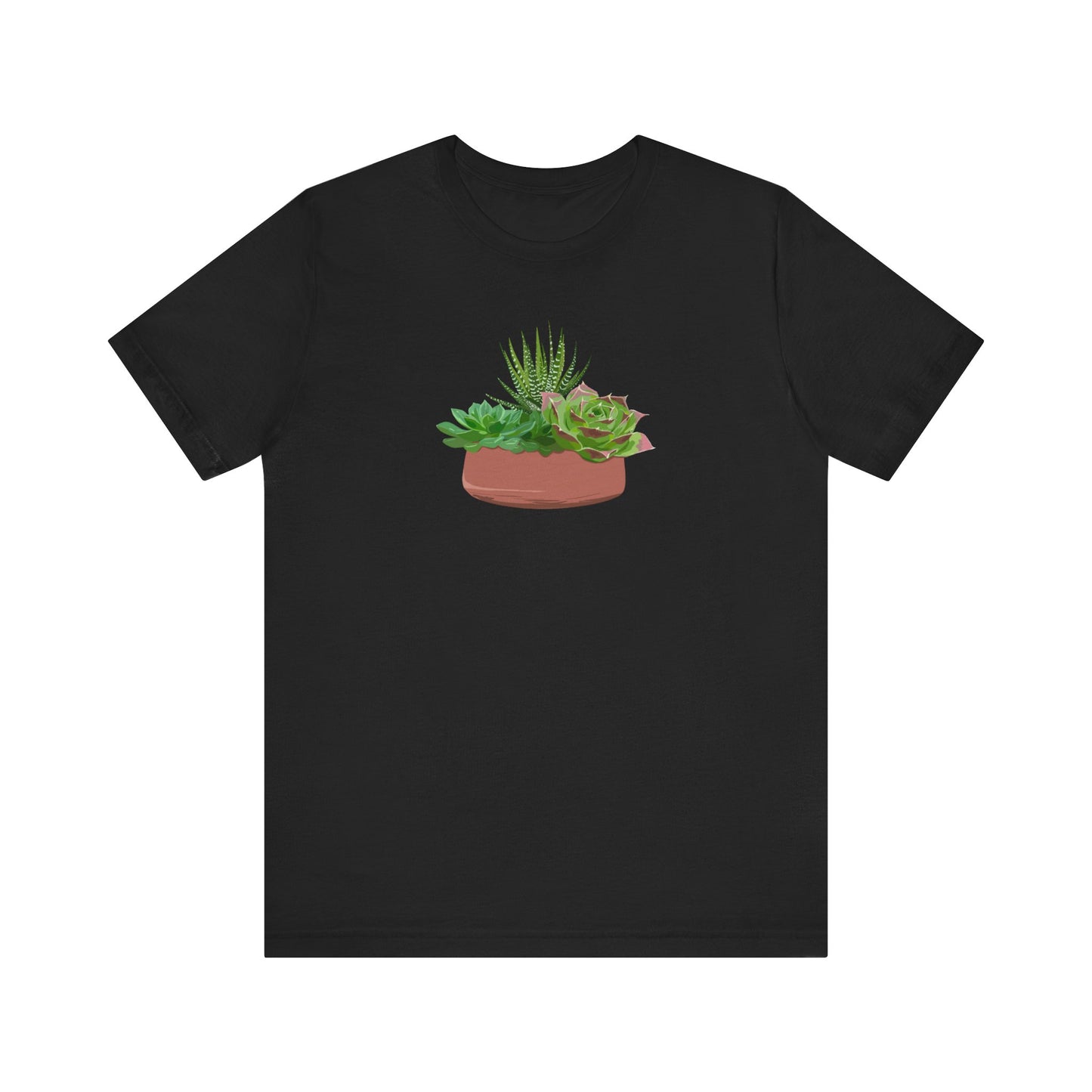 Succulent Bowl T-Shirt - Black