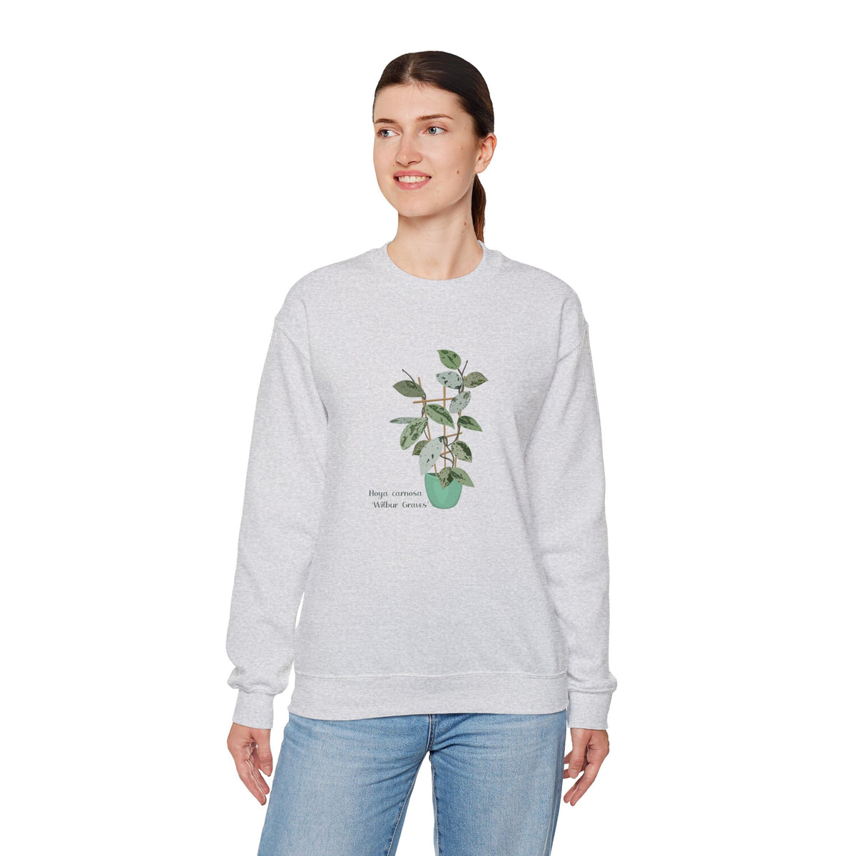 Hoya Carnosa Plant Lover Crewneck Sweatshirt