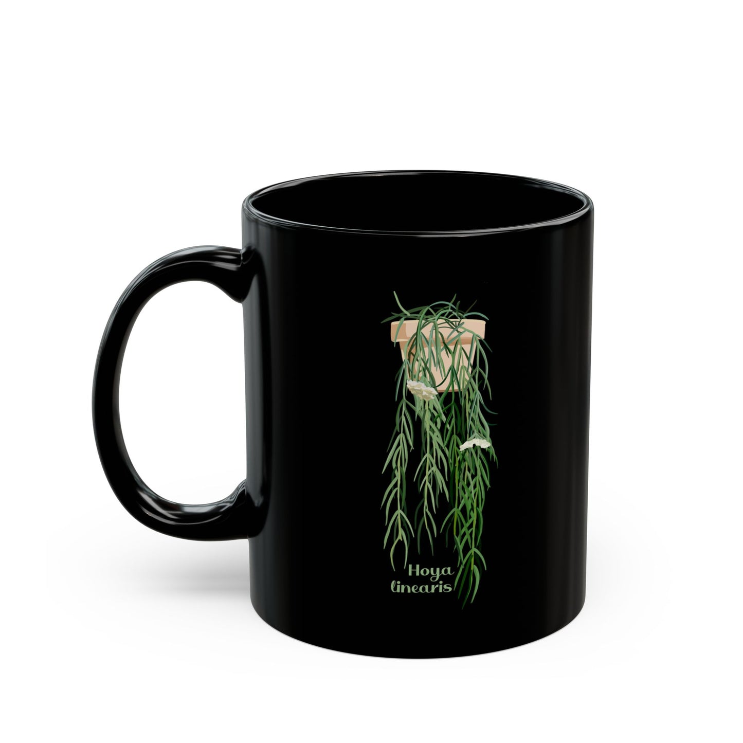 Hoya Linearis Plant Lover Mug - Black