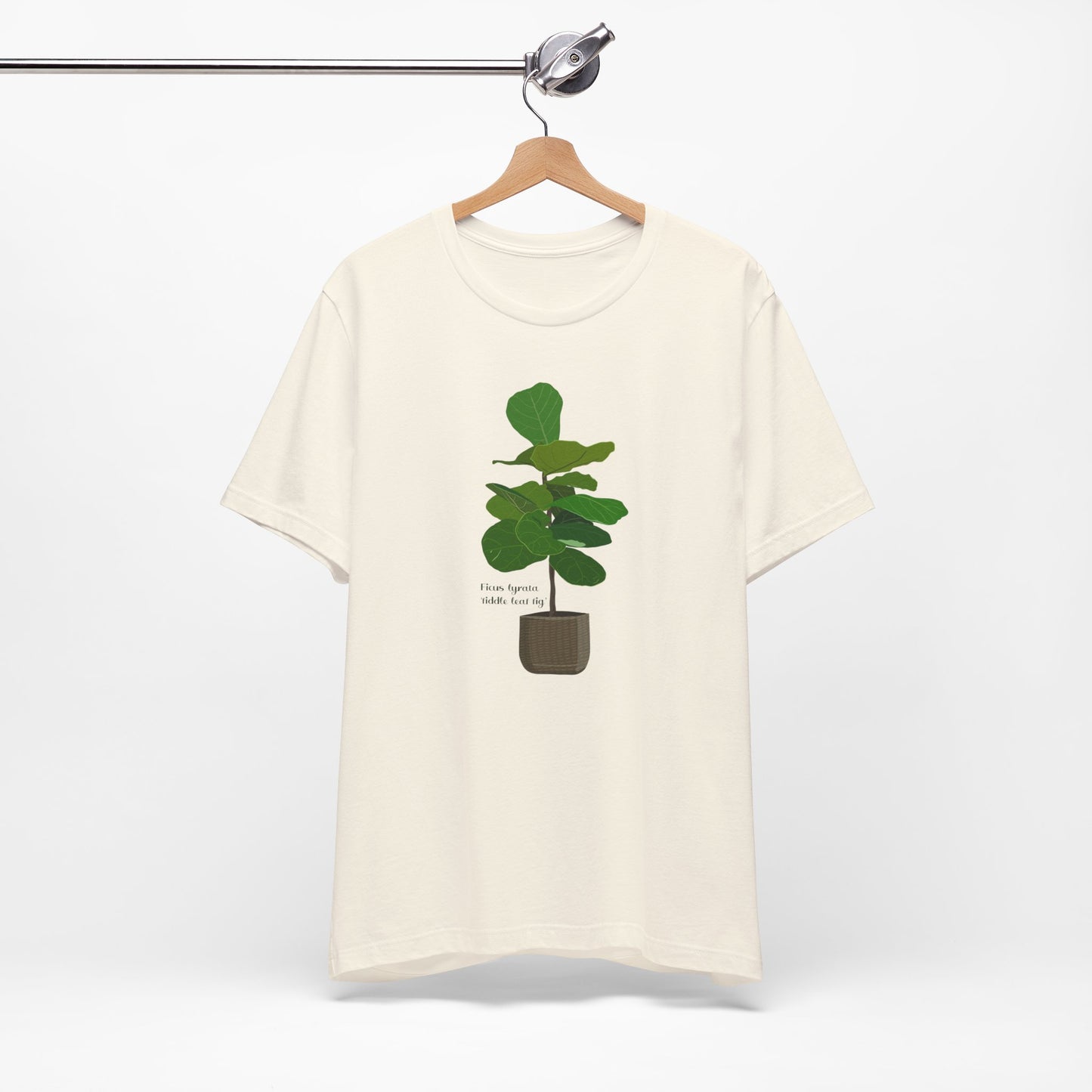 Ficus Lyrata 'Fiddle Leaf Fig' Plant Lover T-shirt - White