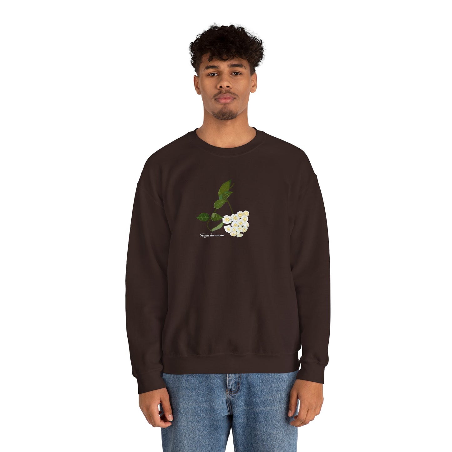 Hoya Lacunosa in Bloom Plant Lover Crewneck Sweatshirt