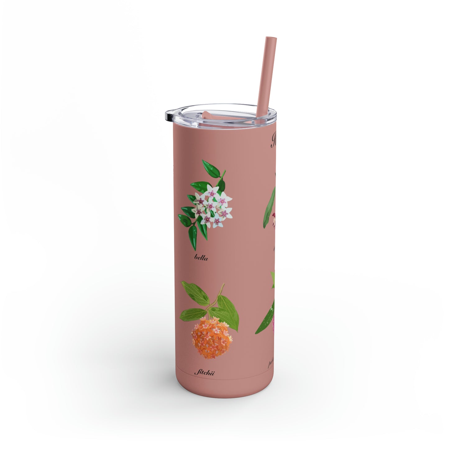 Hoyas in Bloom Tumbler. Maars Maker Skinny Matte Tumbler, 20oz. Beautiful tumbler to take with you to work, gym, hiking or plant shopping!