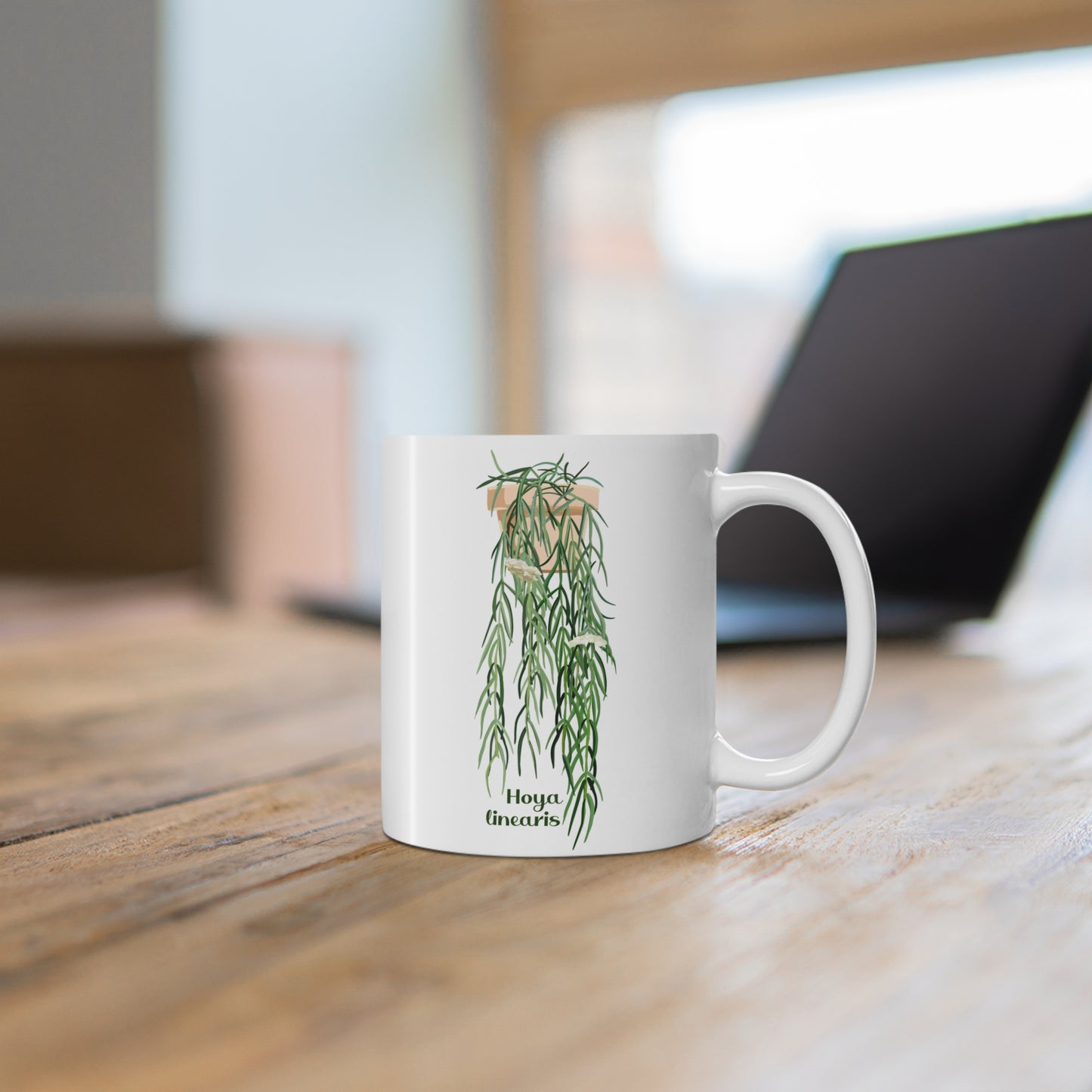Hoya Linearis Plant Lover Mug - White