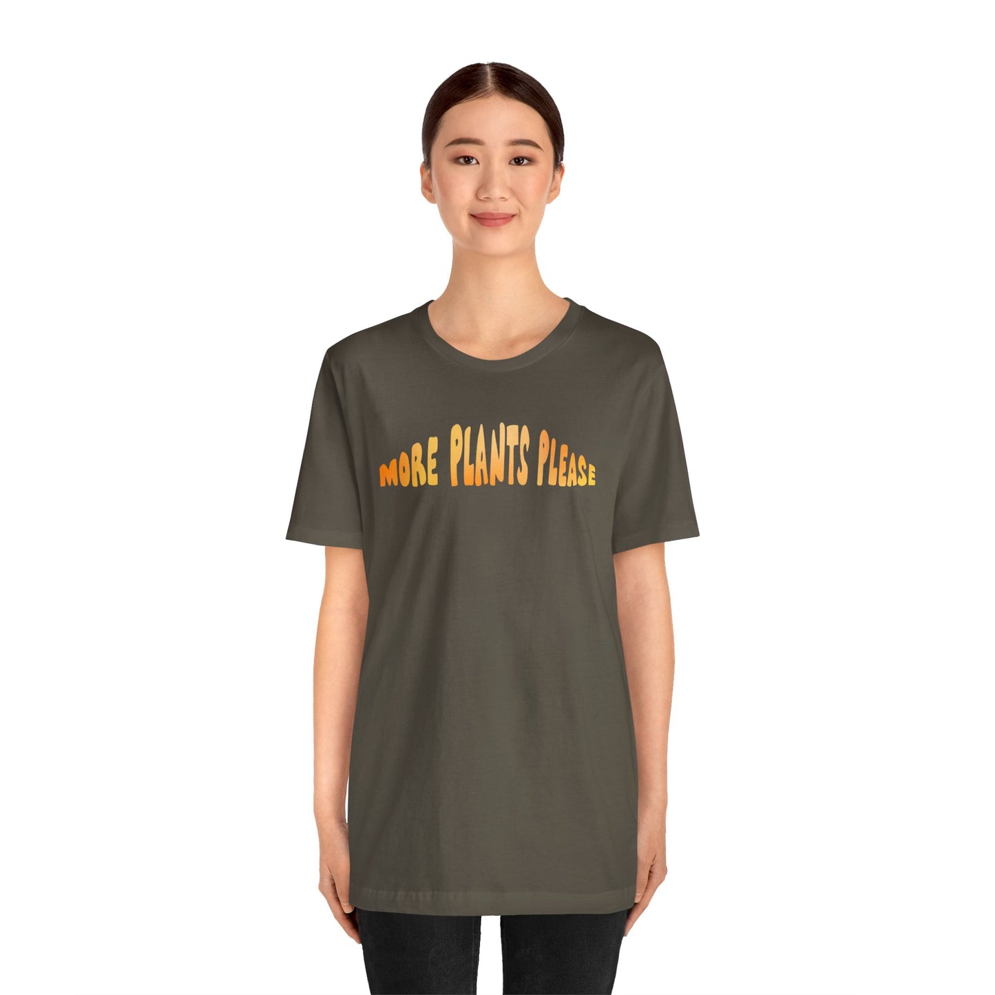 More Plants Please Plant Lover T-Shirt - Army