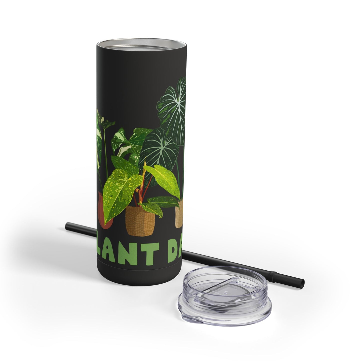 Plant Dad Design on Maars Maker Skinny Matte Tumbler, 20oz. for Plant Lovers and Father's Day