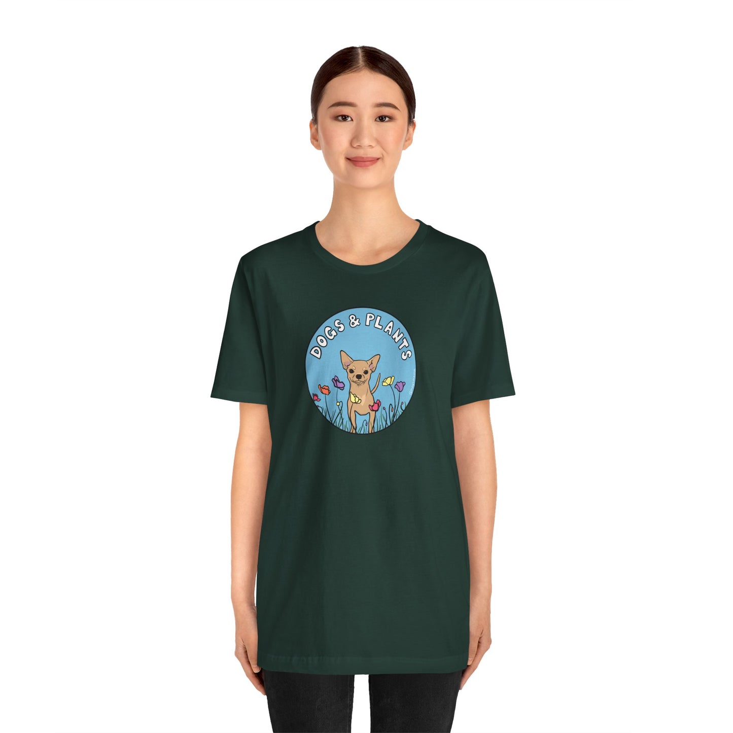 Dogs & Plants T-Shirt for Chihuahua & Plant Lovers - Forest