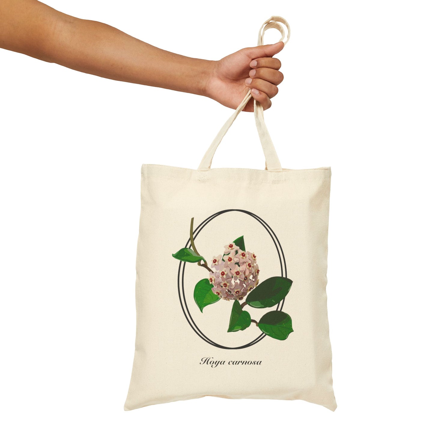 Hoya Carnosa in Bloom Canvas Tote Bag
