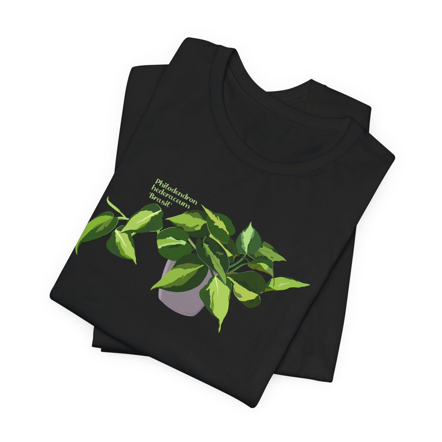 Philodendron Brasil Plant Lover T-Shirt - Black