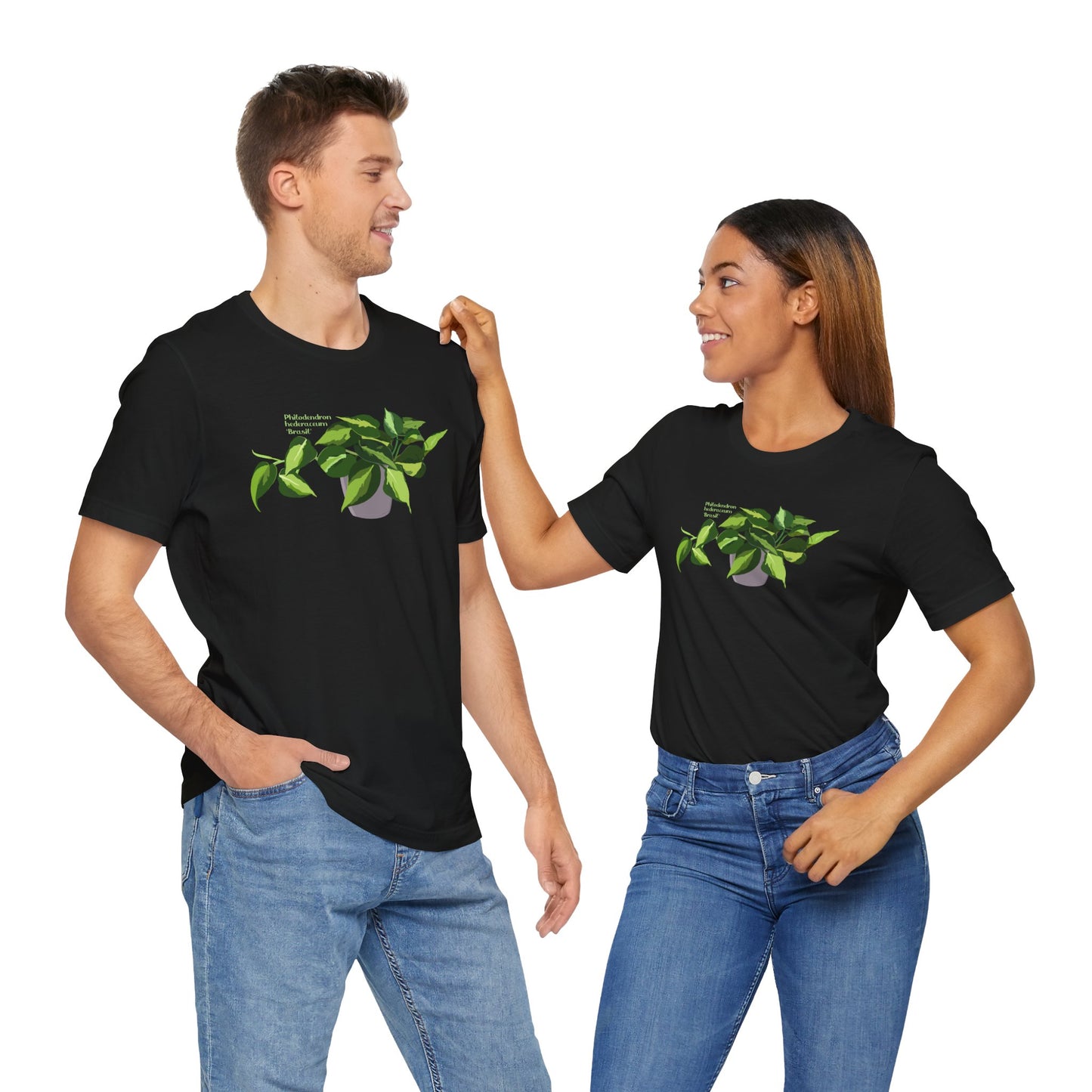 Philodendron Brasil Plant Lover T-Shirt - Black