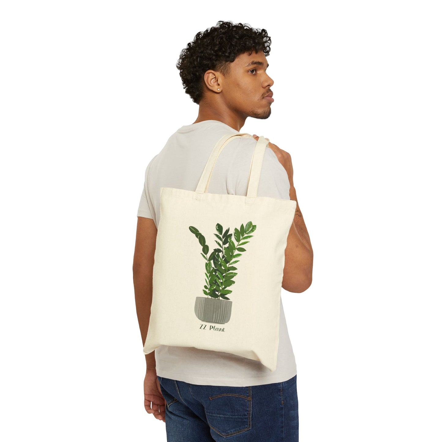 ZZ Plant Canvas Tote Bag
