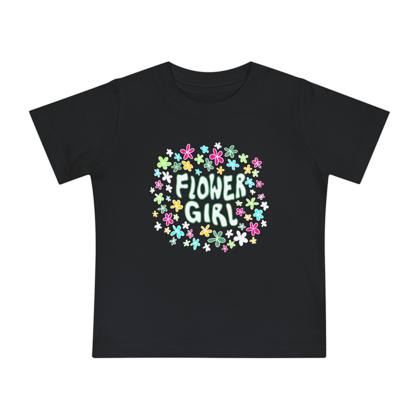 Flower Girl Baby T-Shirt, Toddler Tee, Floral Kids Shirt, Girls Flower Lover Gift, Original Design Shirt