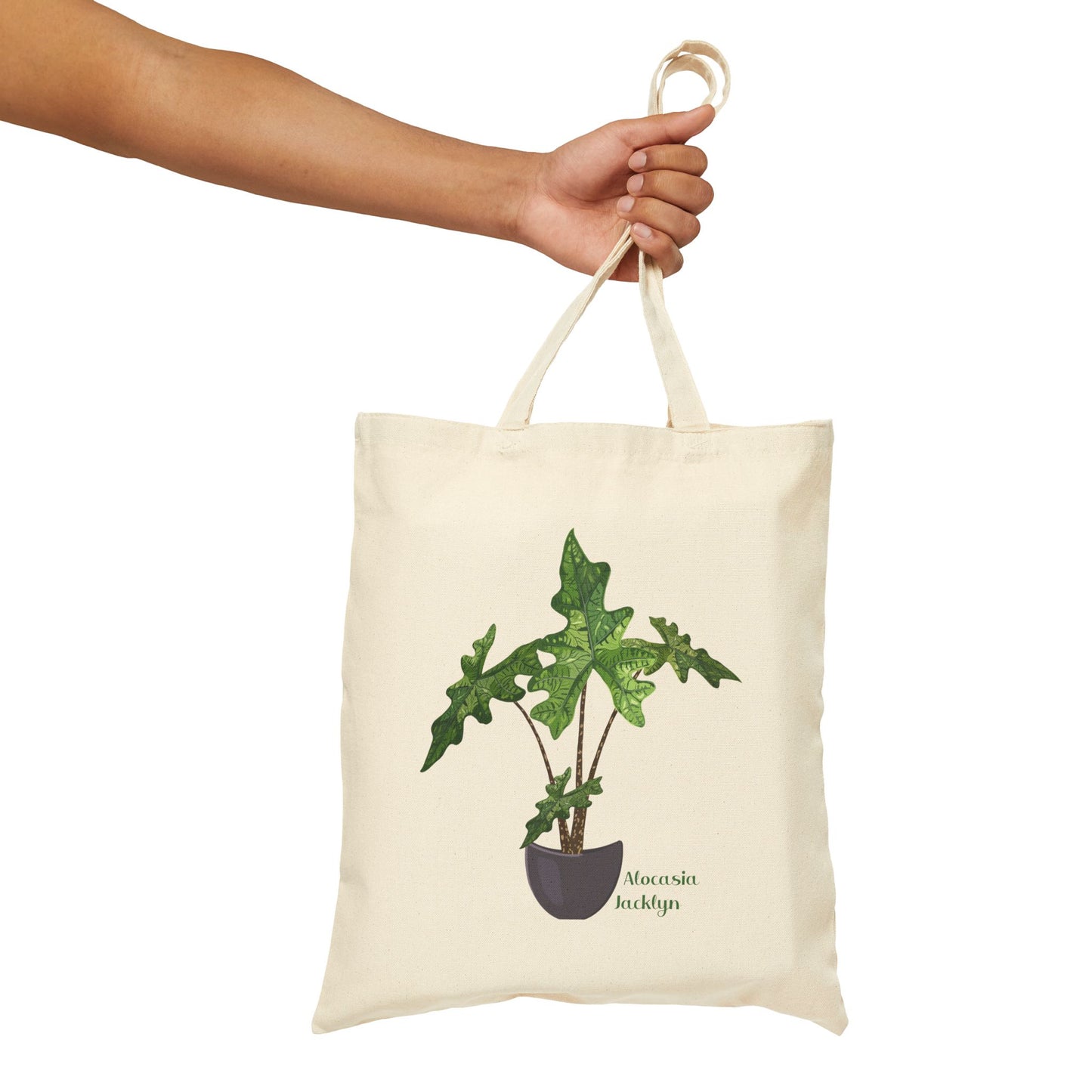 Alocasia Jacklyn Canvas Tote Bag