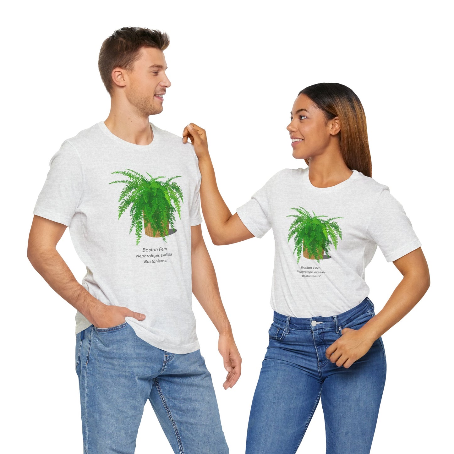 Boston Fern Plant Lover T-Shirt - Ash