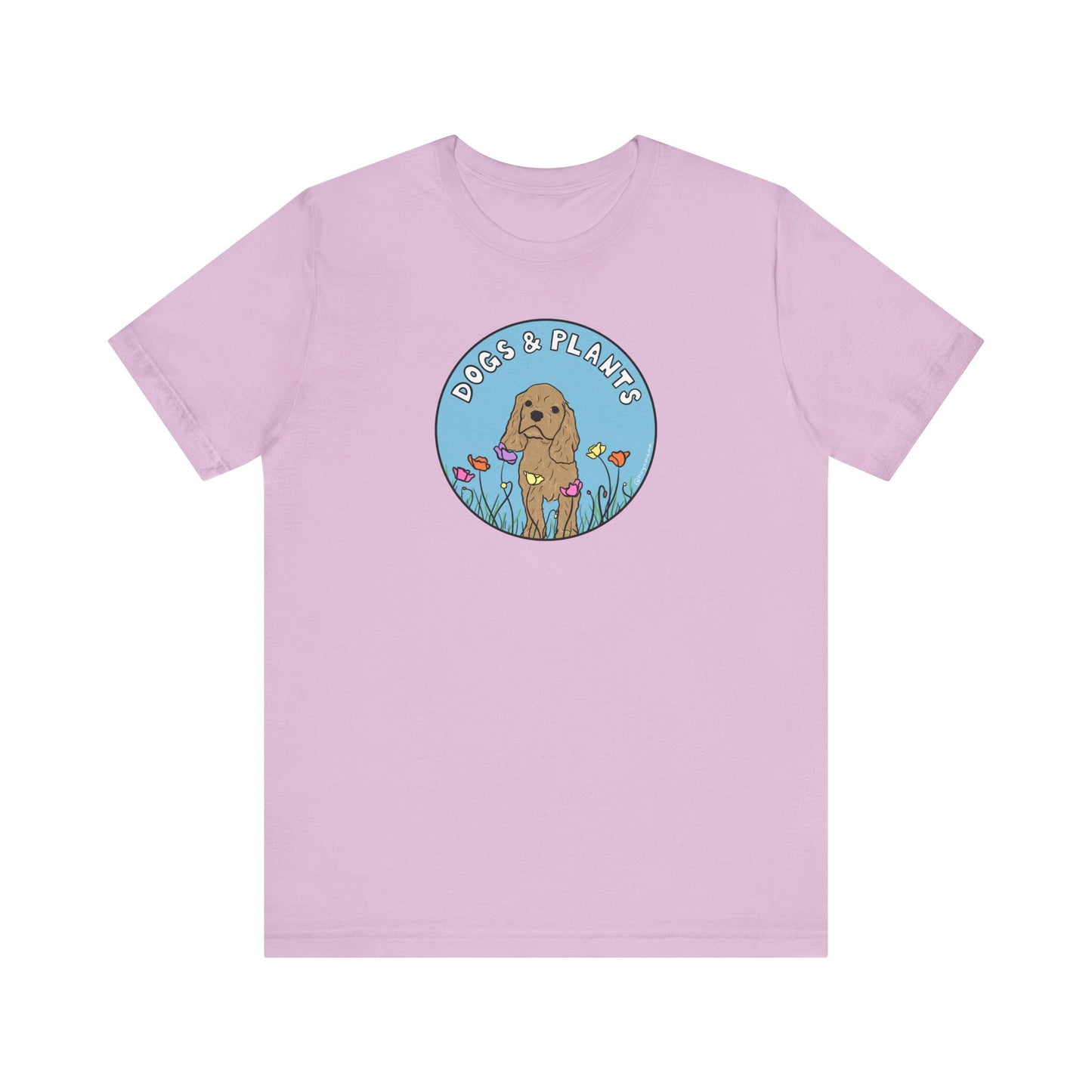 Dogs & Plants T-Shirt for Puppy & Plant Lovers - Lilac