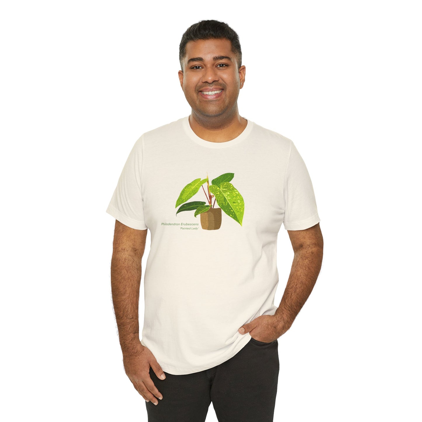 Philodendron Painted Lady Plant Lover T-Shirt - White, Natural, Black