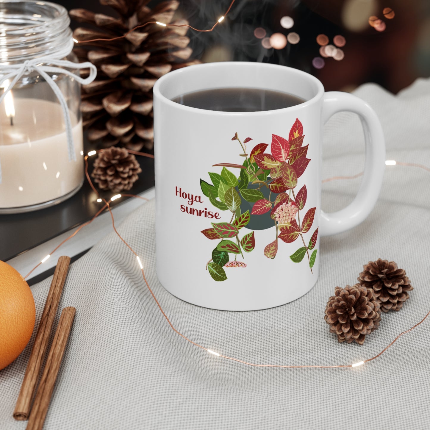 Hoya Sunrise Plant Lover Mug - White