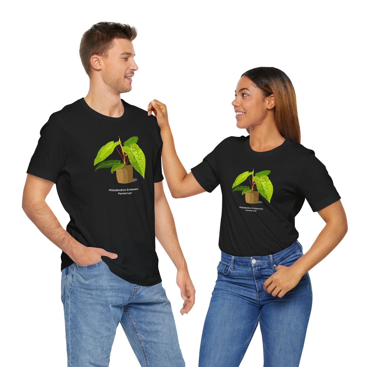 Philodendron Painted Lady Plant Lover T-Shirt - Black