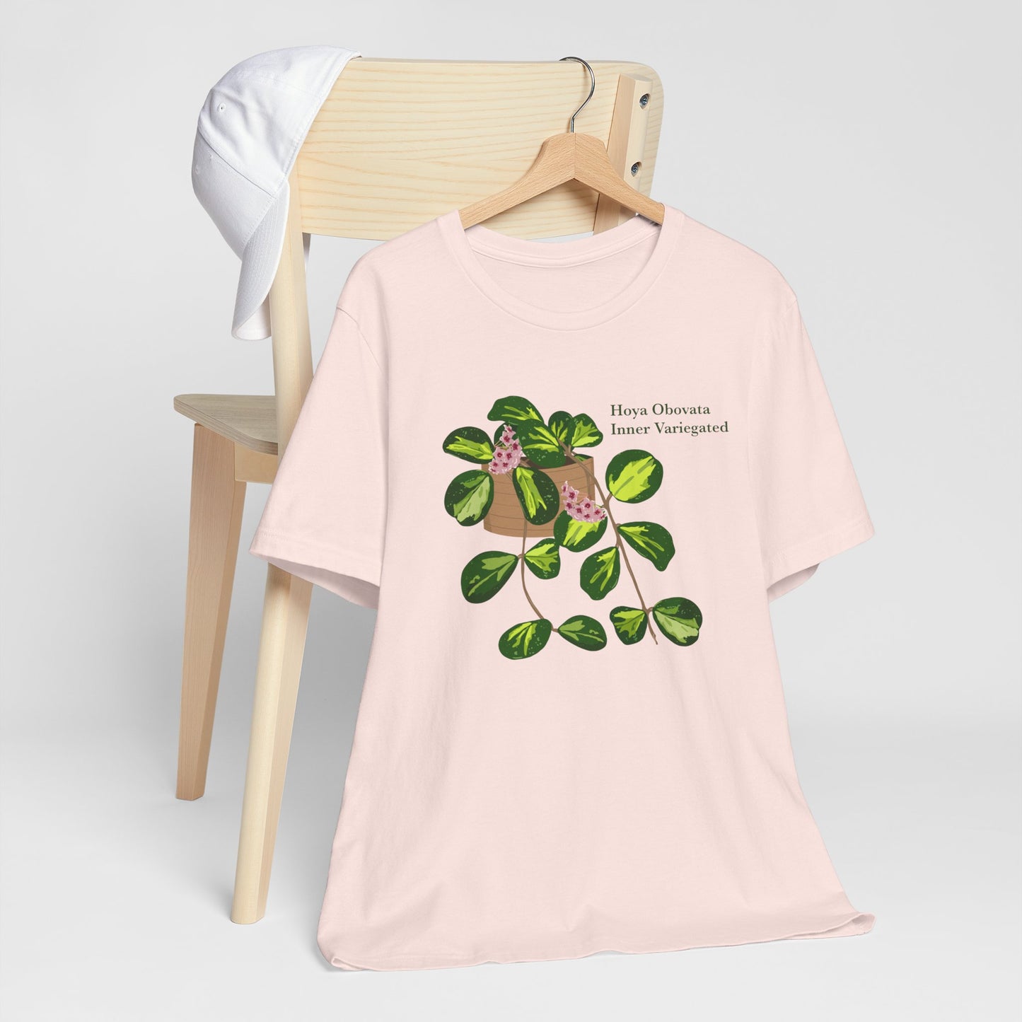 Hoya Obovata Inner Variegated T-Shirt - Light Pink