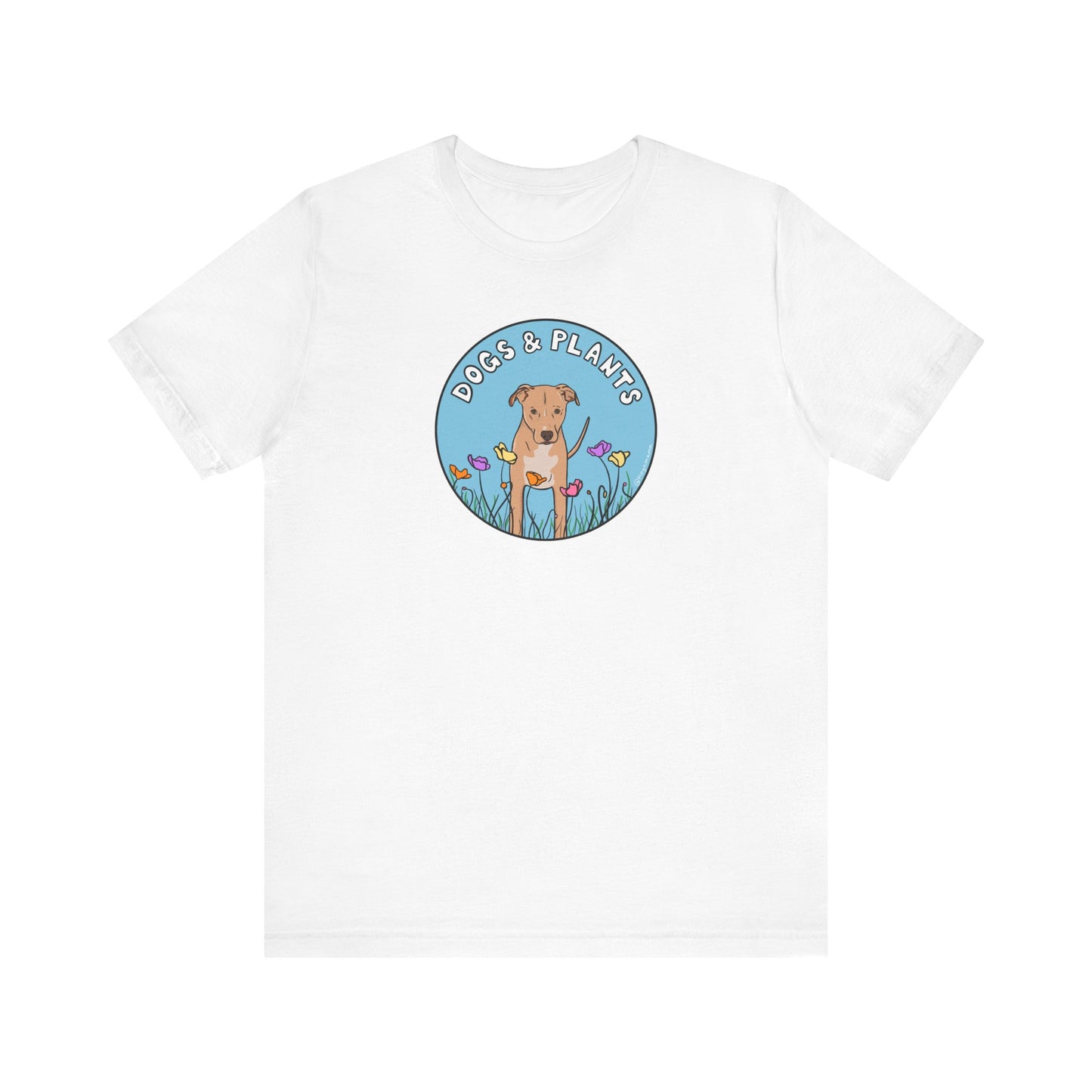 Dogs & Plants T-Shirt for Rescue Dog & Plant Lovers - White