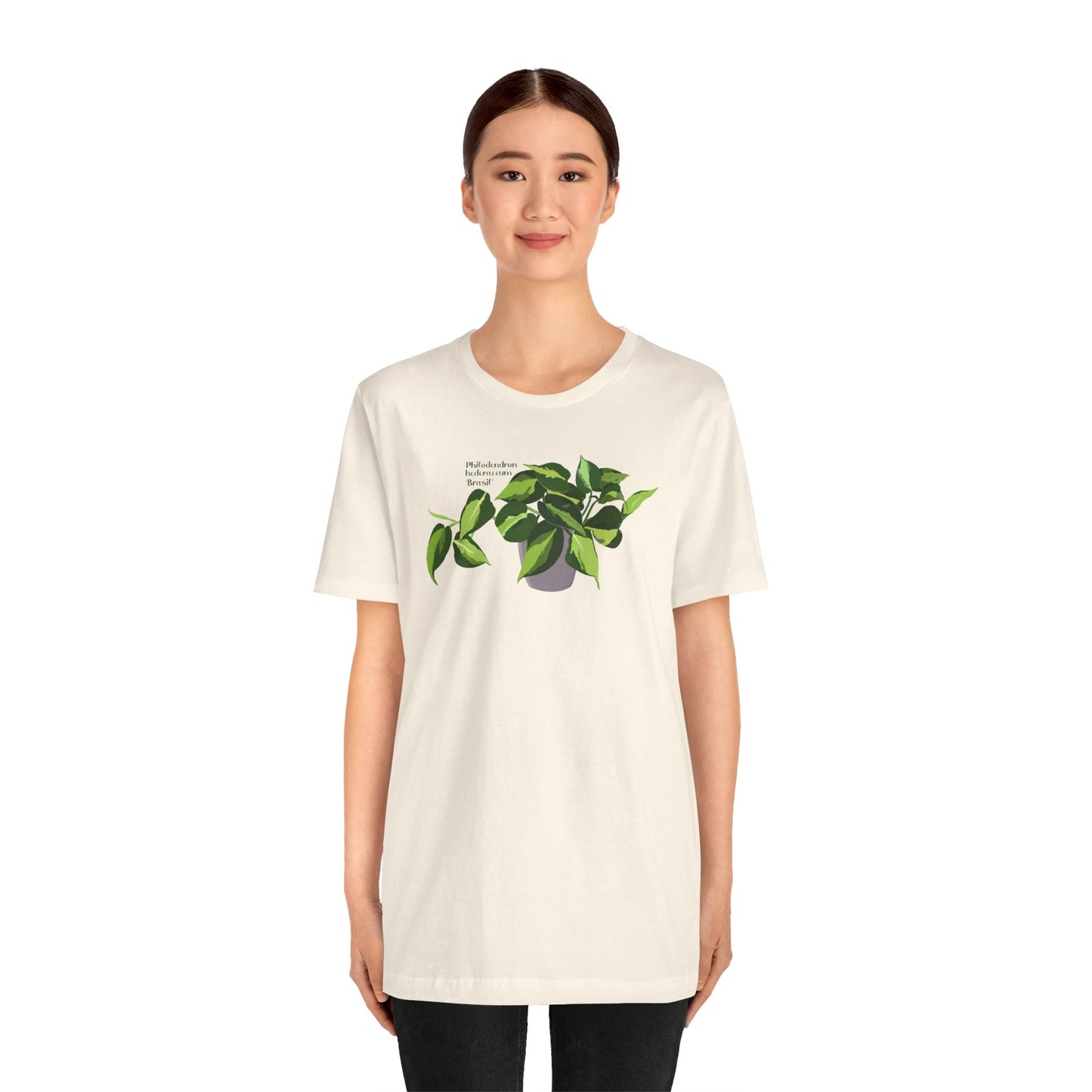 Philodendron Brasil Plant Lover T-Shirt - White, Natural, Black