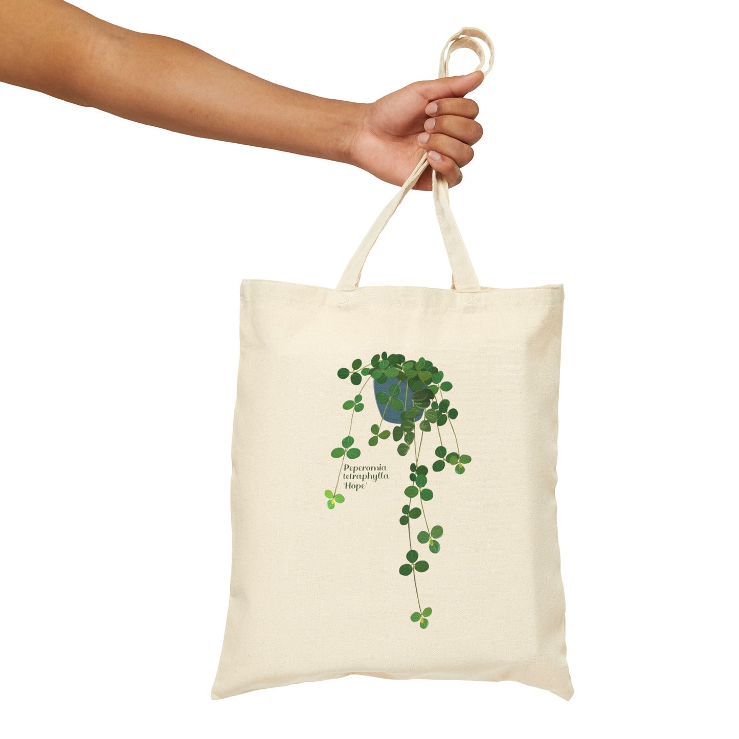 Peperomia Tetraphylla "Hope" Plant Lover Canvas Tote Bag