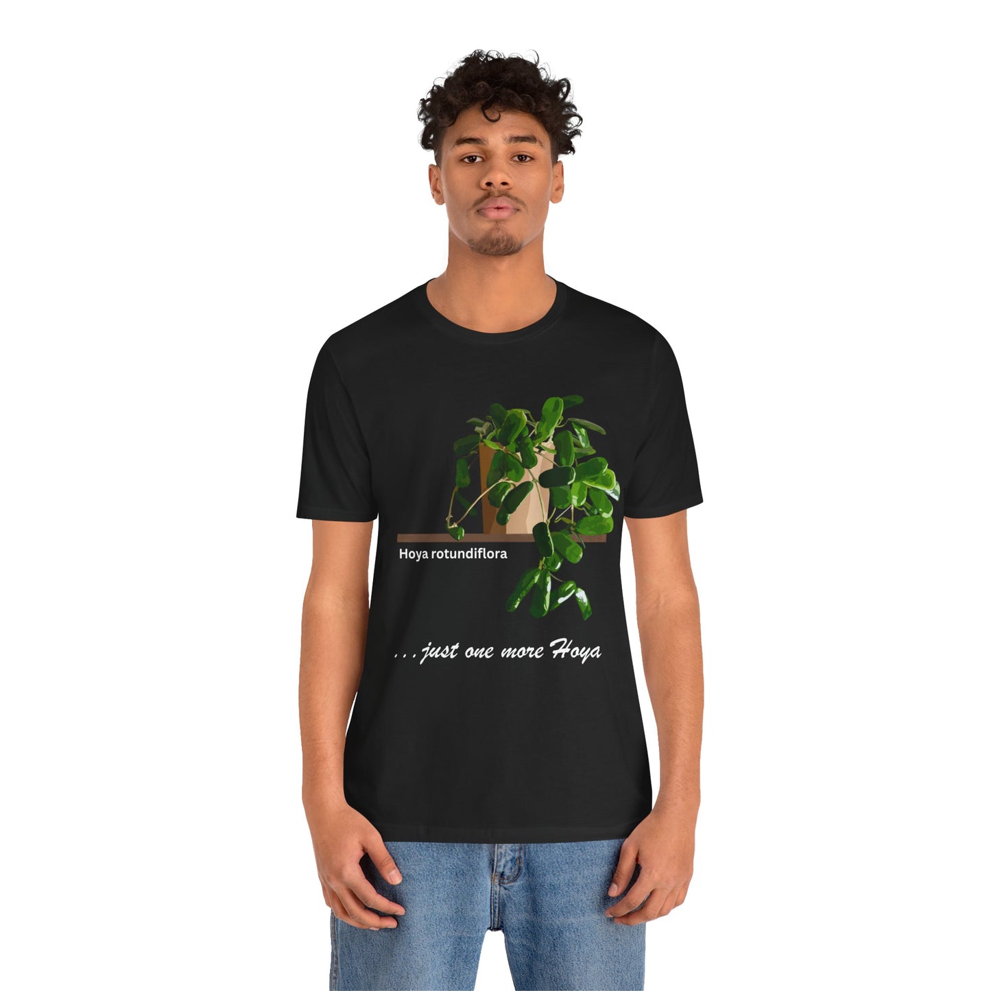 Hoya Rotundiflora Plant Lover T-shirt - Black