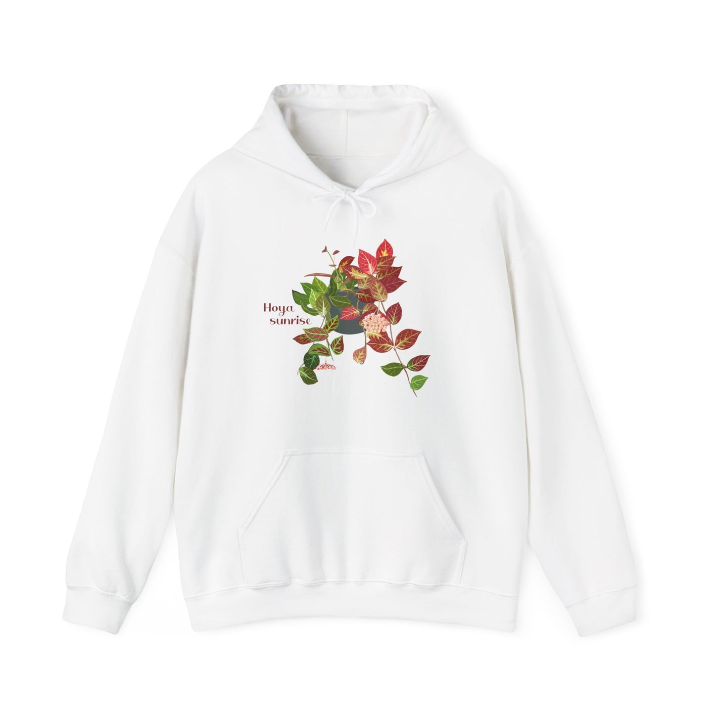 Hoya Sunrise Plant Hoodie - White