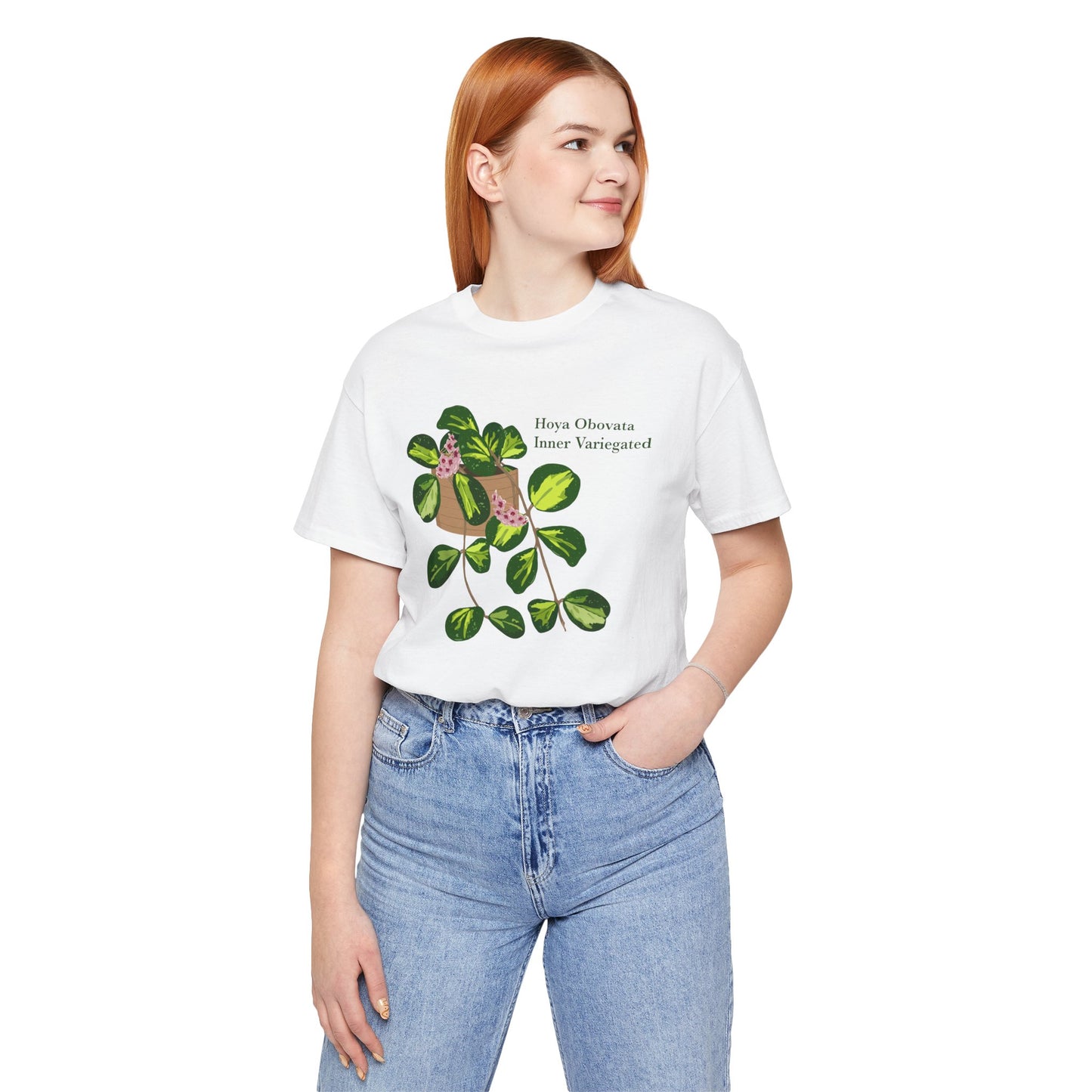 Hoya Obovata Inner Variegated T-Shirt - White