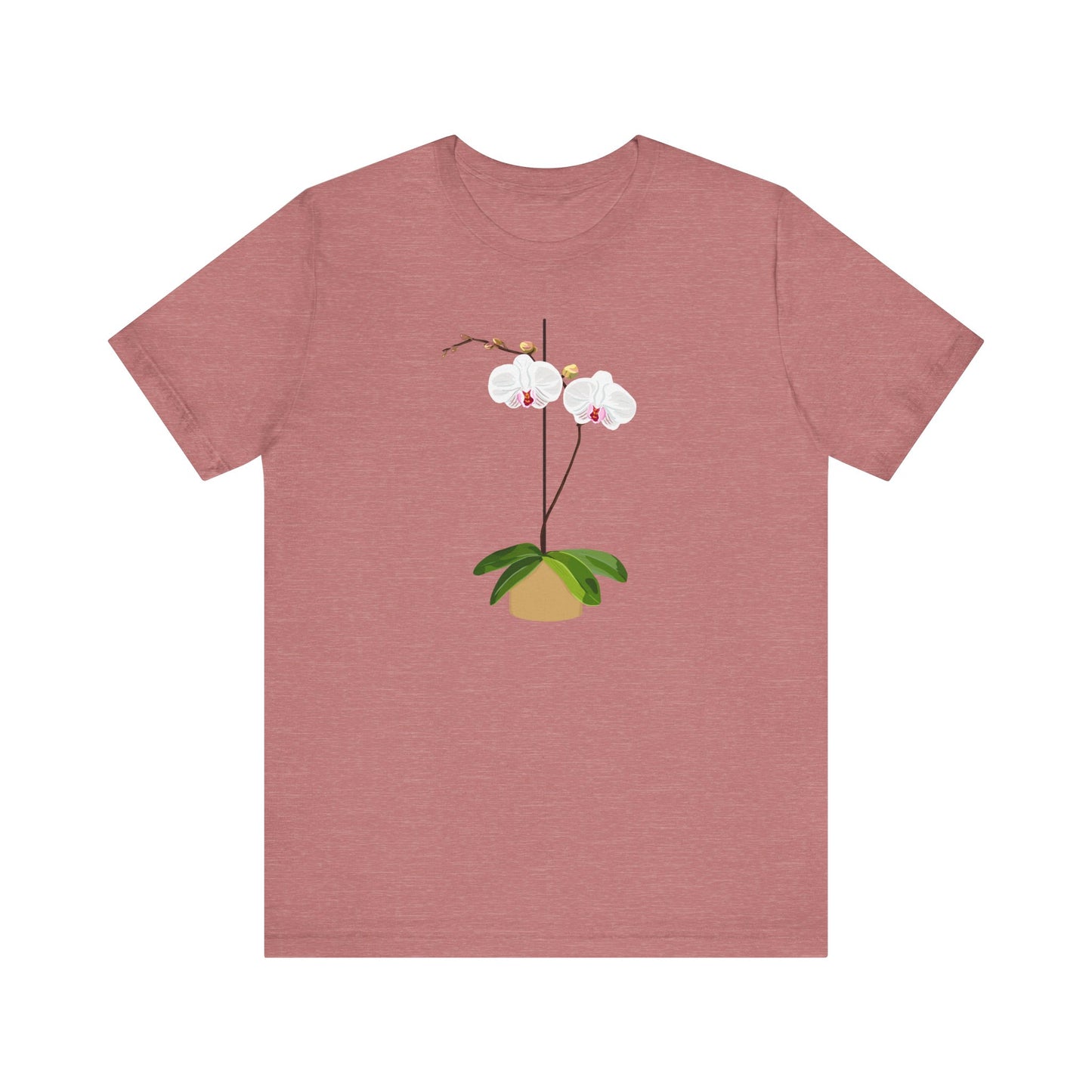 Orchid T shirt beautiful original design - Floral Botanical Tee, Nature Lover Gift, Plant Lover Shirt, Flower Graphic Tee, Garden Enthusiast
