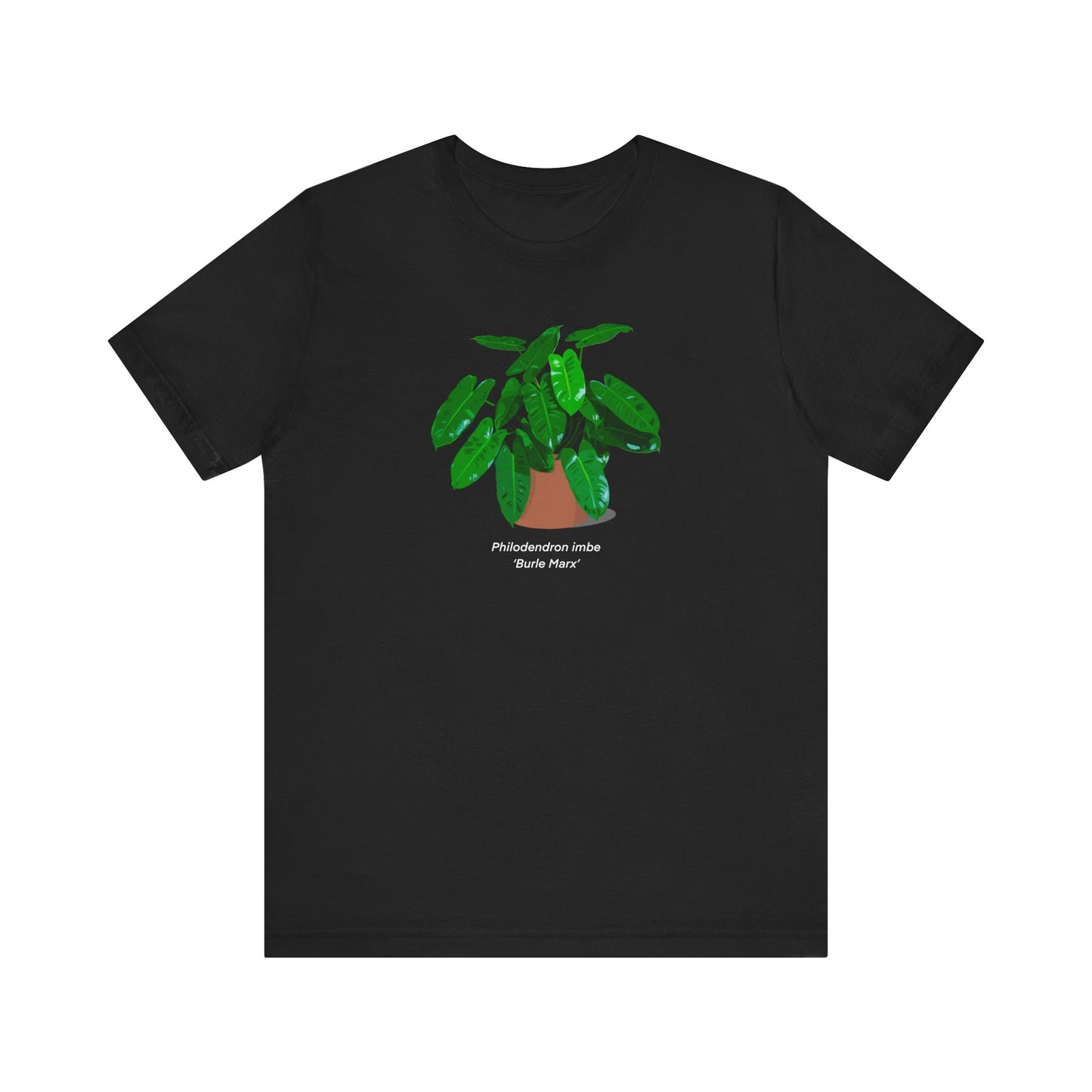 Philodendron Imbe 'Burle Marx' Plant Lover T-Shirt - Black