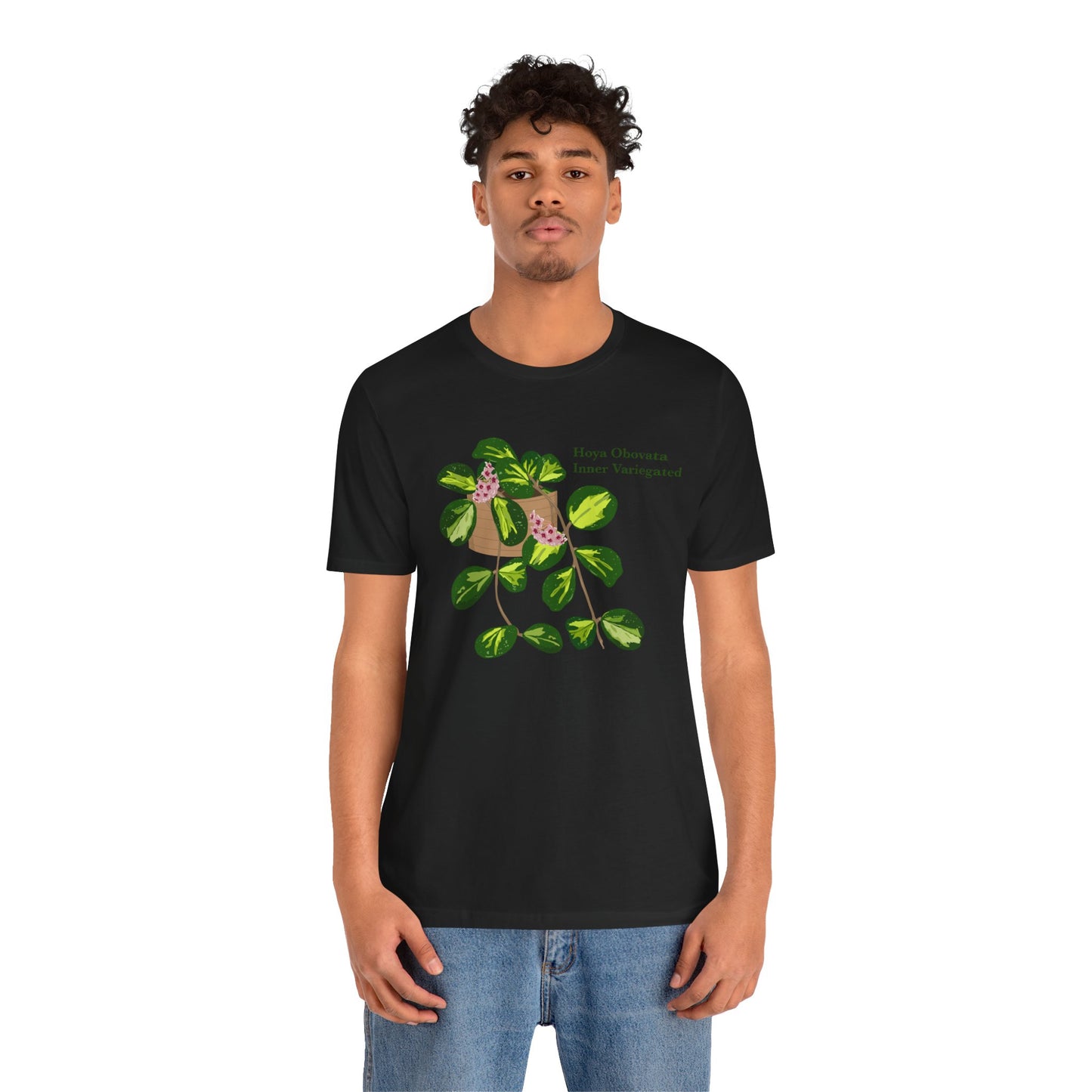 Hoya Obovata Inner Variegated T-Shirt - Black