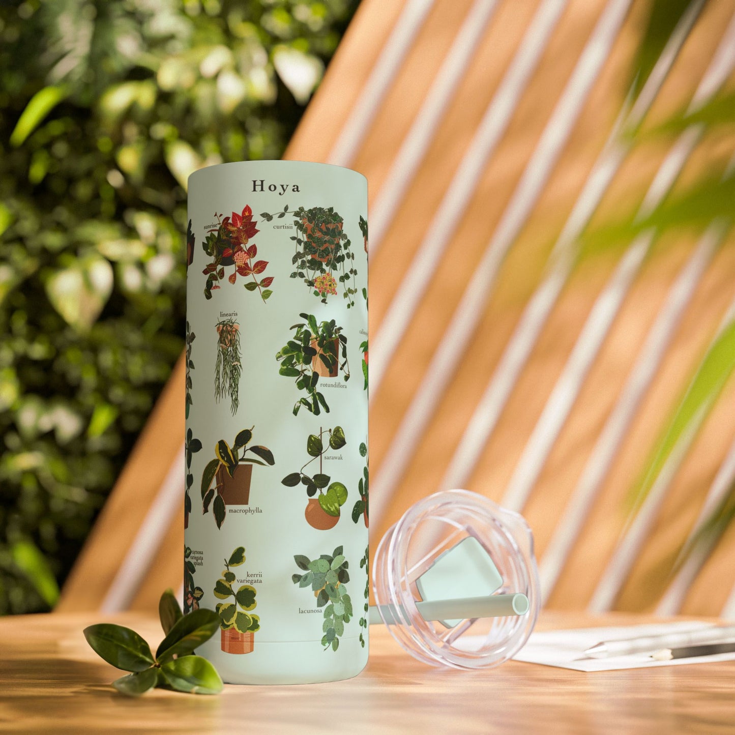 Hoya Chart Original Design on Maars Maker Skinny Matte Tumbler 20oz