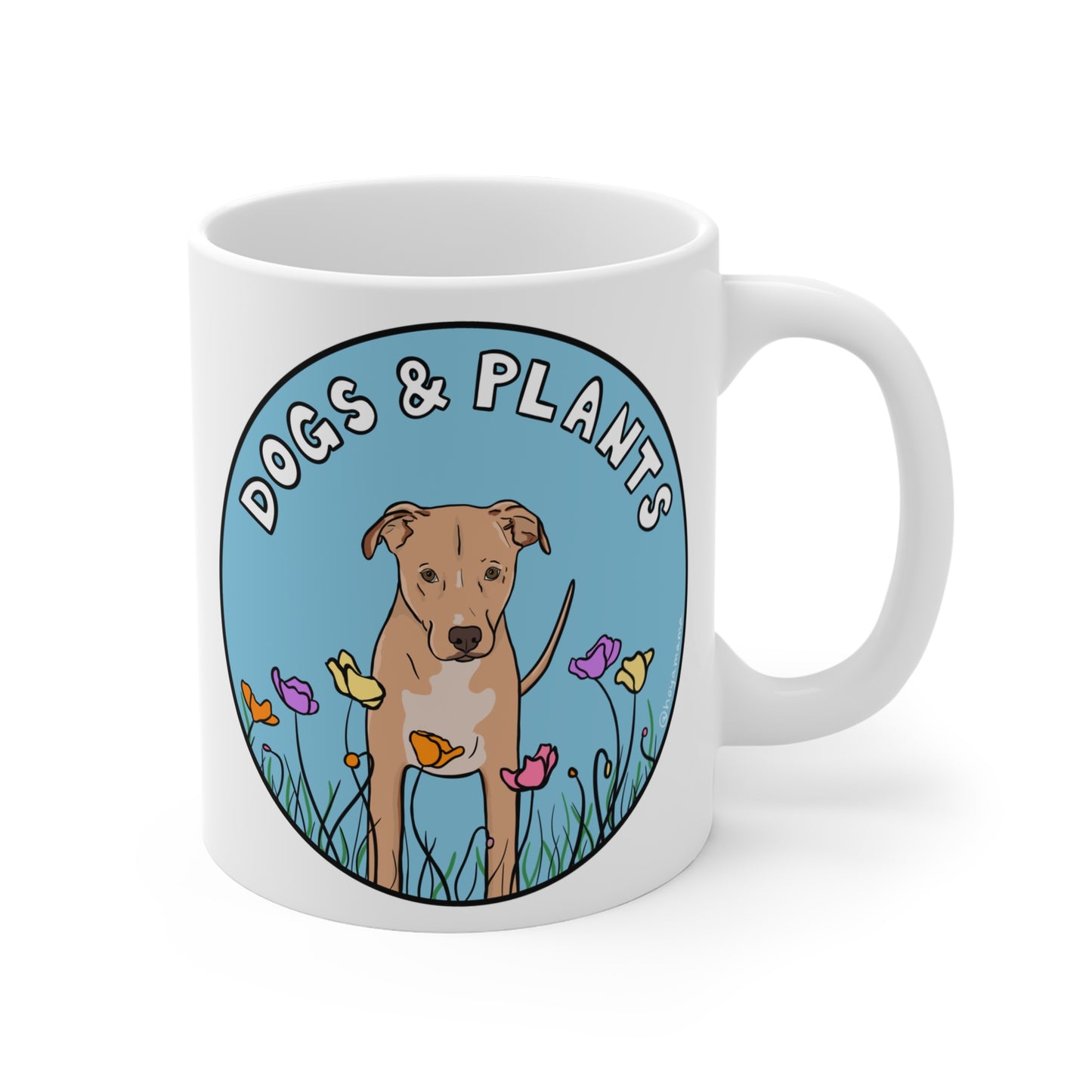 Dogs & Plants Rescue Dog & Plant Lover Mug - White