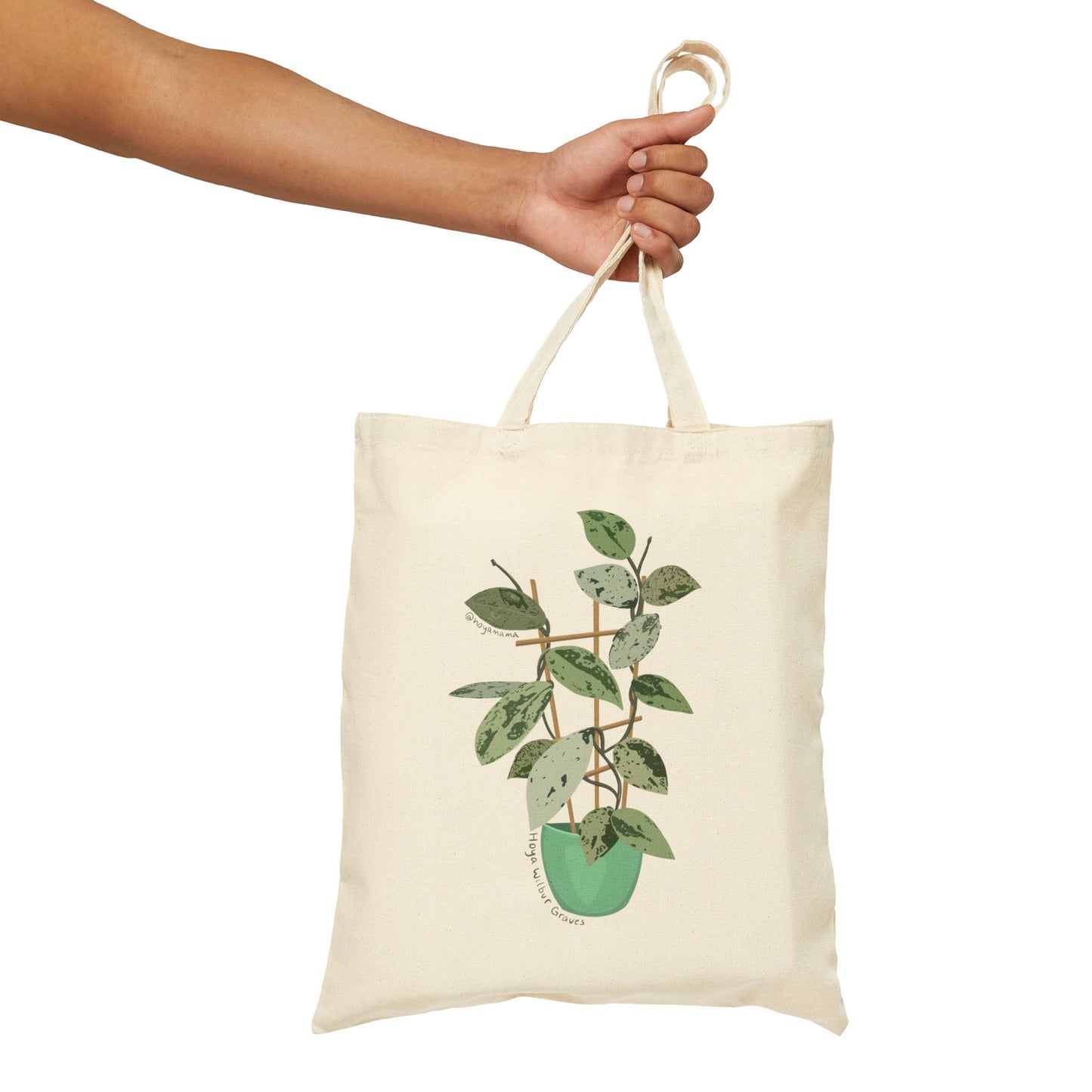 Hoya Carnosa Plant Lover Canvas Tote Bag