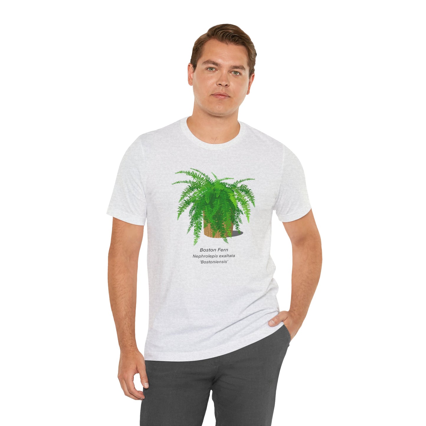 Boston Fern Plant Lover T-Shirt - Ash