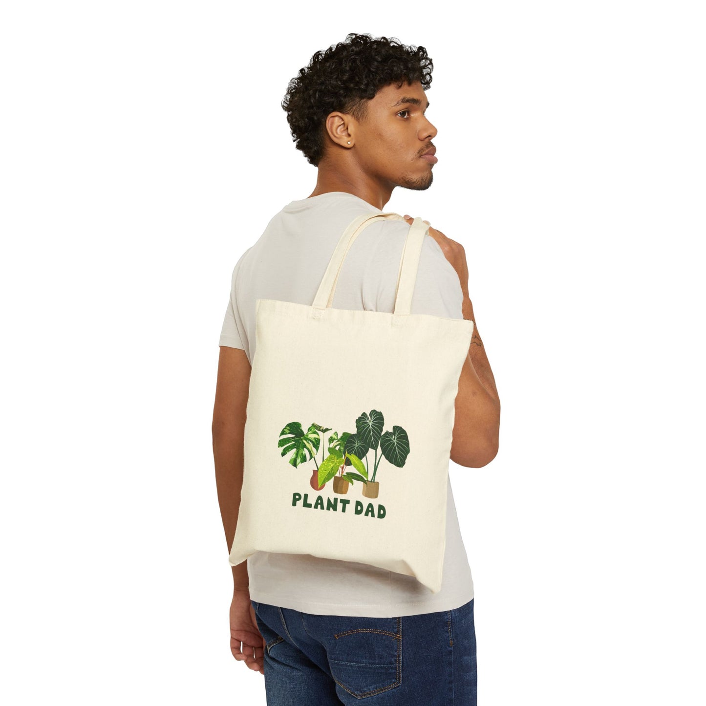 Plant Dad Canvas Tote Bag