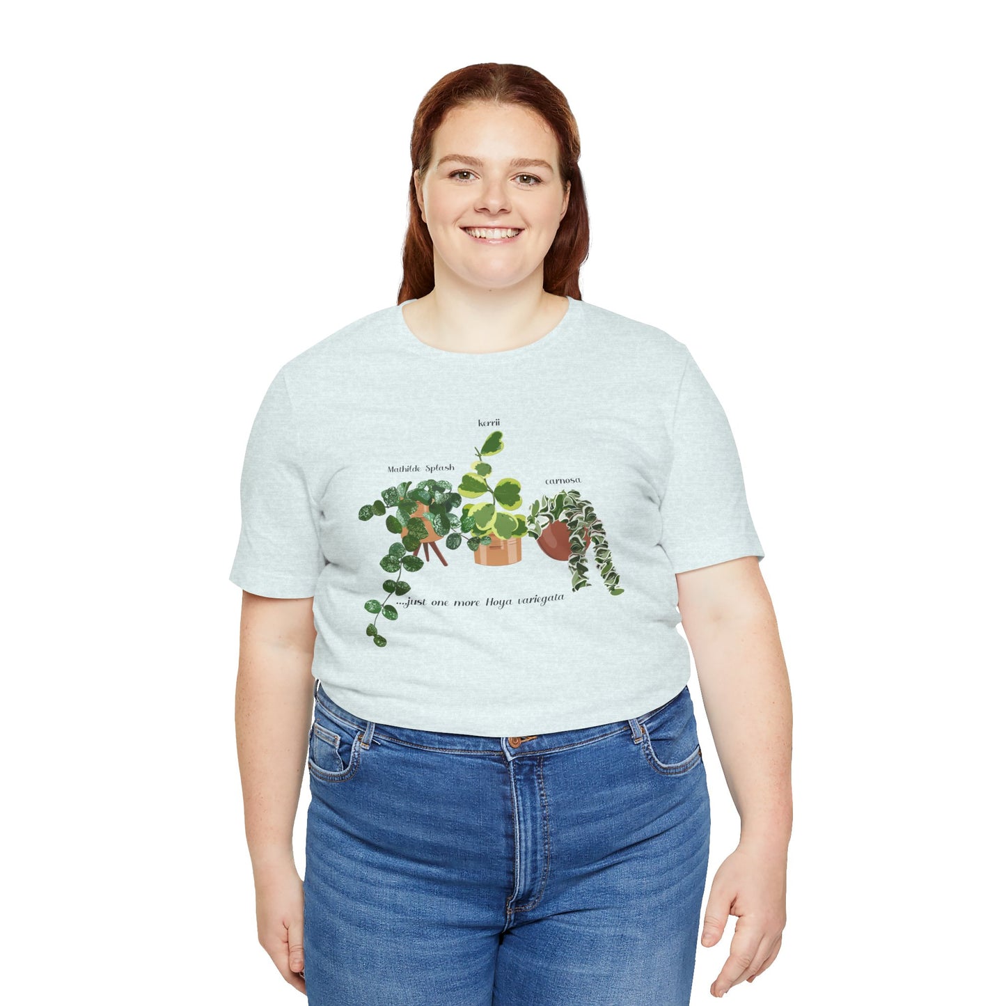 "Just one more Hoya..." Plant Lover T-Shirt - Heather Ice Blue