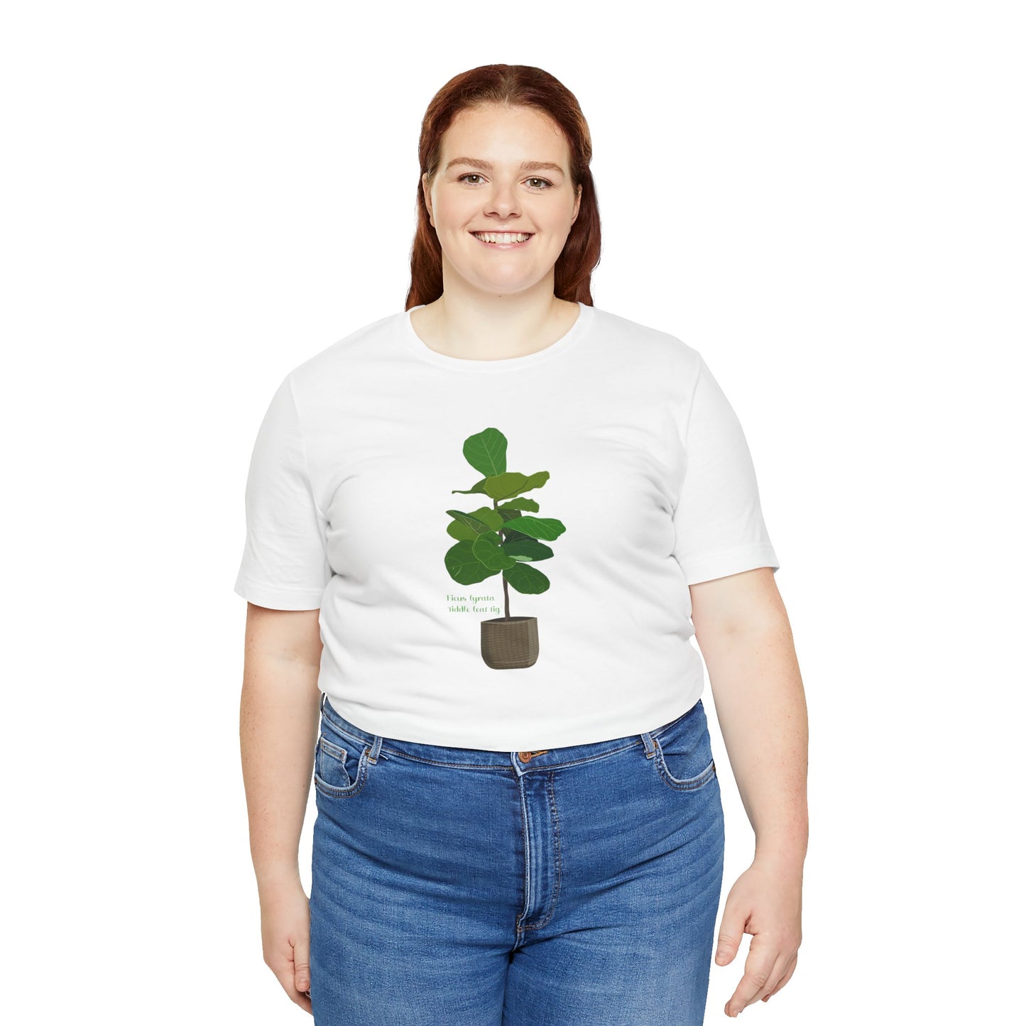 Ficus Lyrata 'Fiddle Leaf Fig' Plant Lover T-shirt - White, Natural, Black