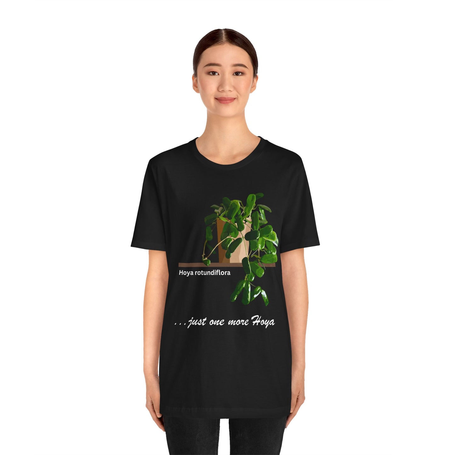 Hoya Rotundiflora Plant Lover T-shirt - Black